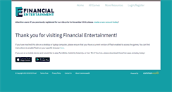 Desktop Screenshot of financialentertainment.org