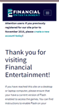Mobile Screenshot of financialentertainment.org