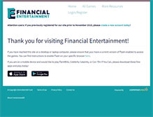Tablet Screenshot of financialentertainment.org
